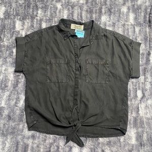 Women button up grey new with tag shirt
